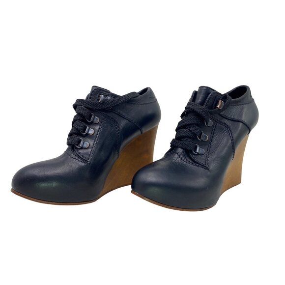 Chloe Black Leather Heels - Picture 1 of 9